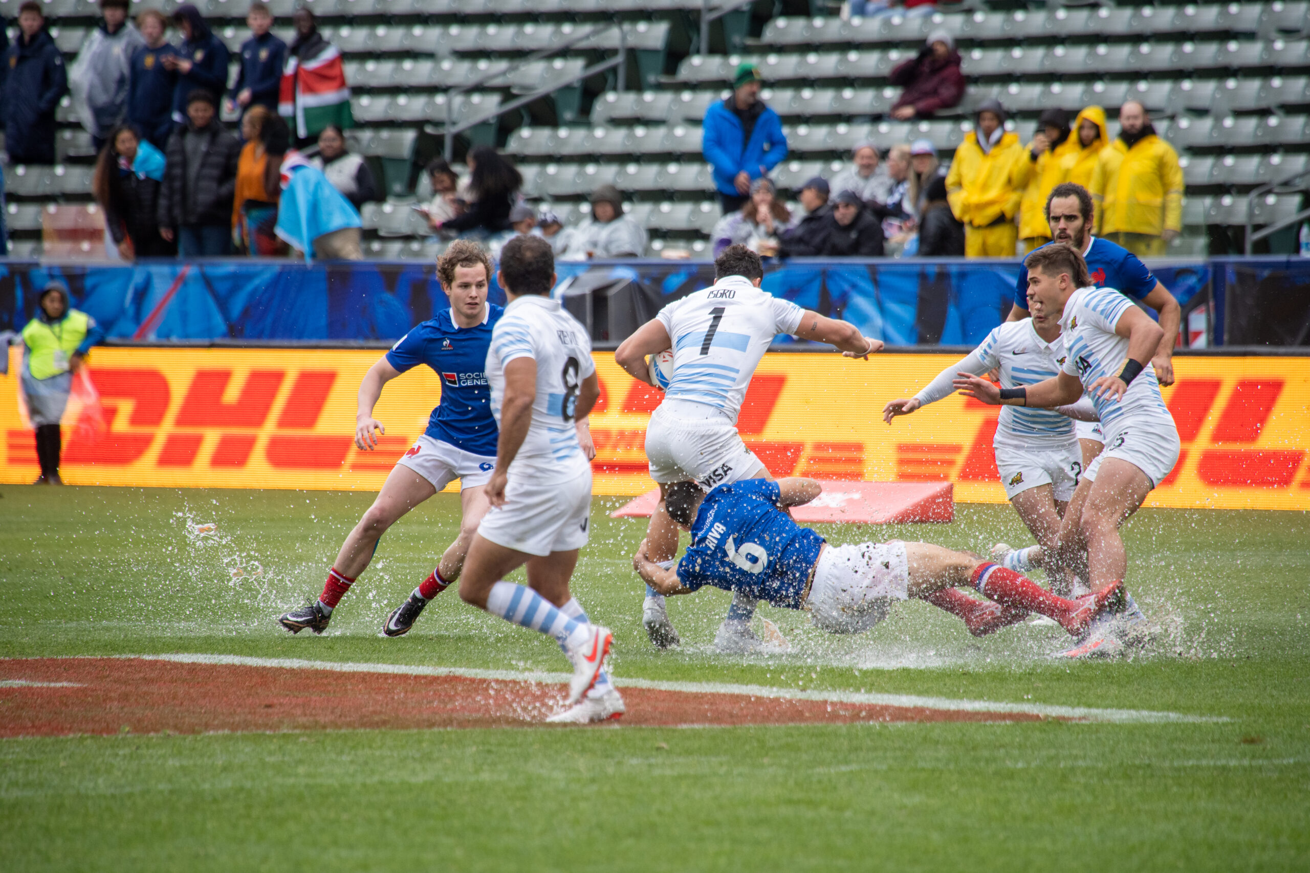 Los Angeles Sevens 2023 Jour 1 les Bleus éliminés sous le déluge